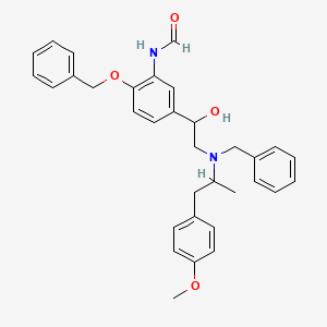 molecular formula C₃₃H₃₆N₂O₄ B1146810 N-[5-[2-[benzyl-[1-(4-methoxyphenyl)propan-2-yl]amino]-1-hydroxyethyl]-2-phenylmethoxyphenyl]formamide CAS No. 43229-70-5