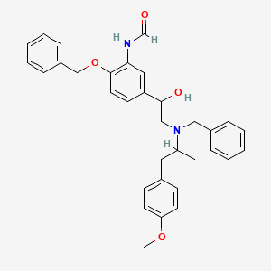 molecular formula C₃₃H₃₆N₂O₄ B1146810 N,O-二苄基福莫特罗 CAS No. 43229-70-5