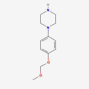 molecular formula C₁₂H₁₈N₂O₂ B1146821 1-[4-(Methoxymethoxy)phenyl]piperazine CAS No. 1246818-74-5
