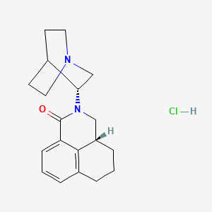 molecular formula C₁₉H₂₅ClN₂O B1146838 (R,R)-Palonosetron Hydrochloride CAS No. 135729-75-8