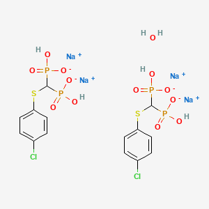 molecular formula C14H16Cl2Na4O13P4S2 B1146841 Tiludronate disodium hemihydrate CAS No. 155453-10-4