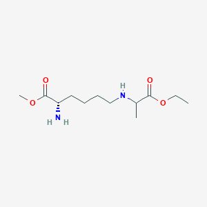 molecular formula C₁₂H₂₄N₂O₄ B1146842 Nepsilon-(Ethoxycarbonylethyl)-L-lysine Methyl Ester (Mixture of Diastereomers) CAS No. 103954-36-5
