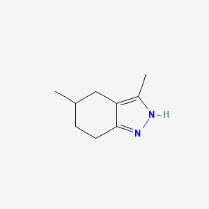 molecular formula C9H14N2 B1146845 3,5-Dimethyl-4,5,6,7-tetrahydro-1H-indazole CAS No. 155935-32-3