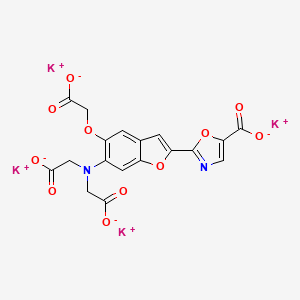 molecular formula C₁₈H₁₀K₄N₂O₁₁ B1146849 Mag-Fura-2 tetrapotassium CAS No. 132319-57-4