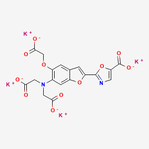 molecular formula C₁₈H₁₀K₄N₂O₁₁ B1146849 Mag-fura-2 tetrapotassium salt CAS No. 132319-57-4