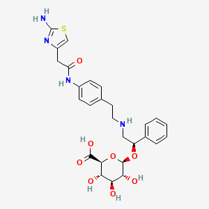 molecular formula C₂₇H₃₂N₄O₈S B1146853 Mirabegron o-glucuronide CAS No. 1365244-65-0