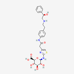 molecular formula C₂₇H₃₂N₄O₈S B1146854 Mirabegron N-glucuronide CAS No. 1365244-68-3