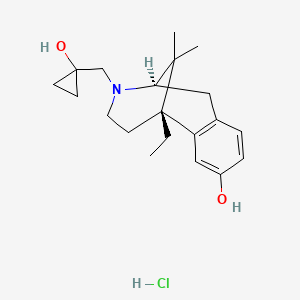 molecular formula C₂₀H₃₀ClNO₂ B1146857 (-)-Bremazocine hydrochloride CAS No. 74100-60-0