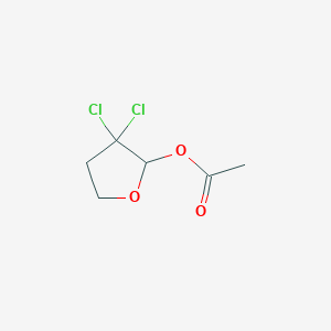 molecular formula C6H8Cl2O3 B114687 2-Acetoxy-3,3-dichlorotetrahydrofuran CAS No. 141942-52-1