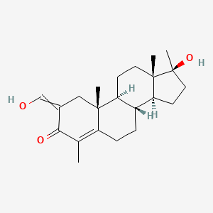 molecular formula C₂₂H₃₂O₃ B1146871 4,17alpha-Dimethyl-2-hydroxymethylene Testosterone CAS No. 38539-99-0