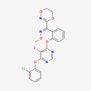 molecular formula C₂₁H₁₆ClFN₄O₅ B1146873 Fluoxastrobin CAS No. 361377-29-9