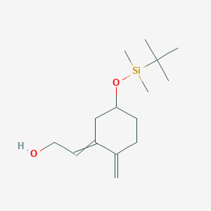 molecular formula C₁₅H₂₈O₂Si B1146884 2-(5-{[tert-Butyl(dimethyl)silyl]oxy}-2-methylidenecyclohexylidene)ethan-1-ol CAS No. 96685-53-9