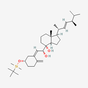 molecular formula C₃₄H₆₀O₃Si B1146886 (3β,5Z,7R,8α,22E)-3S-tert-Butyldimethylsilyl-9,10-secoergosta-5,10(19),22-triene-7,8-diol CAS No. 131852-63-6