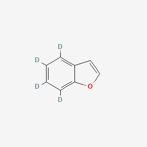 molecular formula C₈H₂D₄O B1146896 4,5,6,7-Tetradeuterio-1-benzofuran CAS No. 1571080-49-3