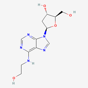 molecular formula C₁₂H₁₇N₅O₄ B1146899 N6-(2-Hydroxyethyl)-2'-deoxyadenosine CAS No. 137058-94-7