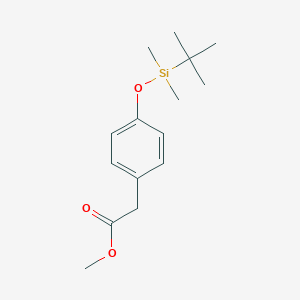 molecular formula C15H24O3Si B114690 4-tert-Butyldimethylsilyloxybenzeneacetic Acid Methyl Ester CAS No. 105460-59-1