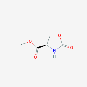 molecular formula C5H7NO4 B114691 (R)-Methyl 2-oxooxazolidine-4-carboxylate CAS No. 144542-43-8