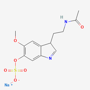 molecular formula C13H15N2NaO6S B1146912 6-Sulfatoxy Melatonin Sodium Salt CAS No. 76290-78-3