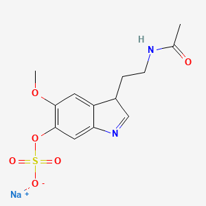 molecular formula C₁₃H₁₅N₂NaO₆S B1146912 6-Sulfatoxy Melatonin Sodium Salt CAS No. 76290-78-3