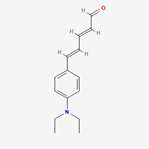 molecular formula C₁₅H₁₉NO B1146931 (E,E)-5-[4-(Diethylamino)phenyl]penta-2,4-dienal CAS No. 868161-59-5