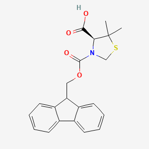 molecular formula C21H21NO4S B1146932 (S)-Fmoc-5,5-二甲基-1,3-噻唑烷-4-羧酸 CAS No. 141636-66-0