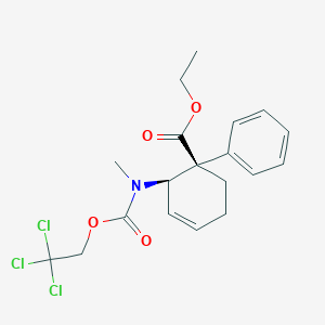 molecular formula C₁₉H₂₂Cl₃NO₄ B1146934 N-(2,2,2-Trichloroethoxy)carbonyl] Nortilidine CAS No. 1246820-84-7