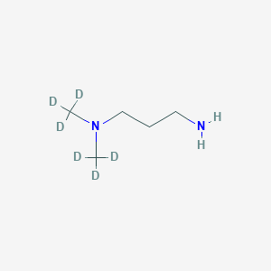molecular formula C₅H₈D₆N₂ B1146936 N,N-二甲基-1,3-丙二胺-d6 CAS No. 1219802-71-7