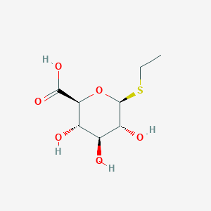 molecular formula C₈H₁₄O₆S B1146941 Ethyl 1-Thio-beta-D-glucuronide CAS No. 117757-06-9