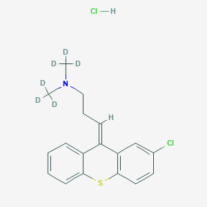 molecular formula C₁₈H₁₃D₆Cl₂NS B1146955 (E/Z)-Chlorprothixene-d6 Hydrochloride(Mixture) CAS No. 1246832-91-6