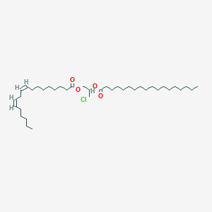 3-Chloro-2-(octadecanoyloxy)propyl (9Z,12Z)-octadeca-9,12-dienoate