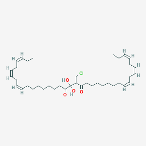 molecular formula C₃₉H₆₃ClO₄ B1146960 rac-1,2-Dilinolenoyl-3-chloropropanediol CAS No. 74875-97-1