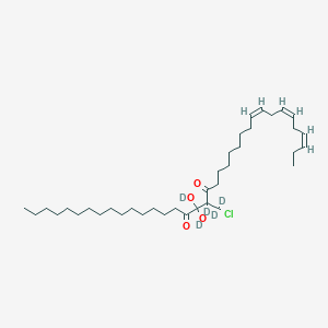 molecular formula C₃₇H₆₀D₅ClO₄ B1146964 rac-1-Palmitoyl-2-linolenoyl-3-chloropropanediol-d5 CAS No. 1246834-24-1