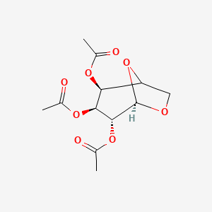 molecular formula C₁₂H₁₆O₈ B1146968 1,6-Anhydro-beta-D-galactopyranose triacetate CAS No. 4132-24-5