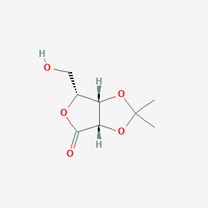molecular formula C₈H₁₂O₅ B1146973 (3aS,6R,6aS)-6-(hydroxymethyl)-2,2-dimethyl-6,6a-dihydro-3aH-furo[3,4-d][1,3]dioxol-4-one CAS No. 56543-10-3