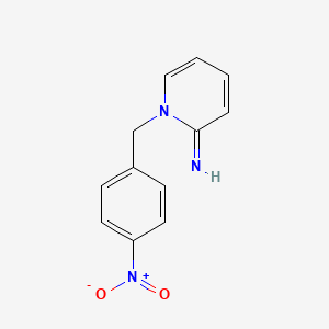 molecular formula C12H11N3O2 B11469764 1-(4-nitrobenzyl)pyridin-2(1H)-imine 