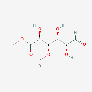 molecular formula C₈H₁₄O₇ B1146985 Methyl 4-O-Methyl-D-glucuronate CAS No. 1617568-35-0