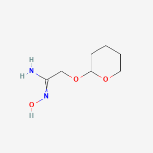molecular formula C7H13NO4 B1146988 N-Hydroxy-2-(tetrahydro-2H-pyran-2-yloxy)acetimidamide CAS No. 131041-99-1