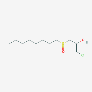 molecular formula C11H23ClO2S B11469915 1-Chloro-3-(octylsulfinyl)propan-2-ol 