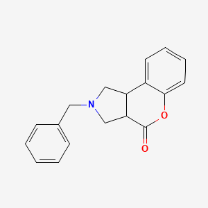 molecular formula C18H17NO2 B1146998 2-Benzyl-2,3,3A,9B-tetrahydro-1H-5-oxa-2-aza-cyclopenta[A]naphthalen-4-one CAS No. 152400-51-6