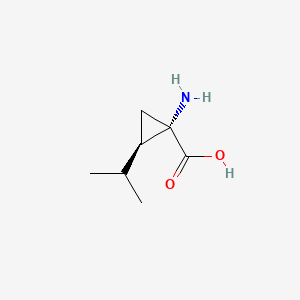 molecular formula C7H13NO2 B1147003 (1S,2R)-1-Amino-2-isopropylcyclopropanecarboxylicacid CAS No. 149811-53-0