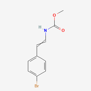 molecular formula C10H10BrNO2 B1147004 Methyl [2-(4-bromophenyl)ethenyl]carbamate CAS No. 135879-71-9