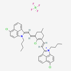 molecular formula C41H40BCl3F4N2 B1147010 1-Butyl-2-[2-[3-[(1-butyl-6-chloro-benz[CD]indol-2(1 H)-ylidene)ethylidene]-2-chloro-5-methyl-1-cyclohexen-1-YL]ethenyl]-6-chlorobenz[CD]indolium tetrafluoroborate CAS No. 155614-00-9