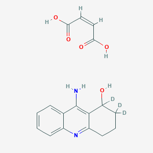 molecular formula C₁₇H₁₅D₃N₂O₅ B1147015 9-Amino-1,2,3,4-tetrahydroacridin-1-ol-d3 Maleate CAS No. 1219806-48-0