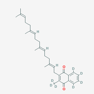 molecular formula C₃₁H₃₃D₇O₂ B1147021 Menaquinone 4-d7(Mixture of cis-trans isomers) CAS No. 1233937-25-1