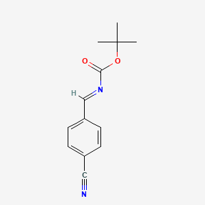 molecular formula C13H14N2O2 B1147026 (4-Cyano-benzylidene)-carbamic acid tert-butyl ester CAS No. 150884-51-8