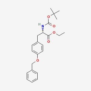 B1147034 (S)-Ethyl 3-(4-(benzyloxy)phenyl)-2-(tert-butoxycarbonylamino)propanoate CAS No. 127132-32-5