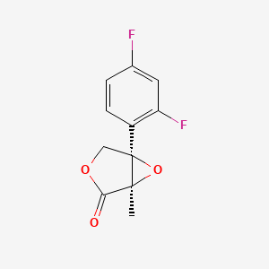 molecular formula C₁₁H₈F₂O₃ B1147037 rac-cis-4-(2,4-Difluorophenyl)-3-methyl-2(5H)-furanone 3,4-Epoxide CAS No. 1329610-78-7