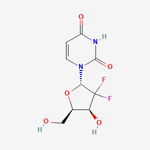 molecular formula C₉H₁₀F₂N₂O₅ B1147043 1'-表 2',2'-二氟-2'-脱氧尿苷 CAS No. 153381-14-7