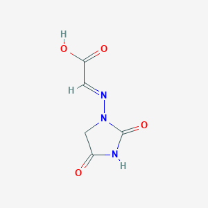 molecular formula C₅H₅N₃O₄ B1147044 2-((2,4-Dioxoimidazolidin-1-yl)imino)acetic acid CAS No. 64748-89-6
