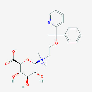 molecular formula C₂₃H₃₀N₂O₇ B1147050 doxylamine beta-D-glucuronide CAS No. 137908-79-3